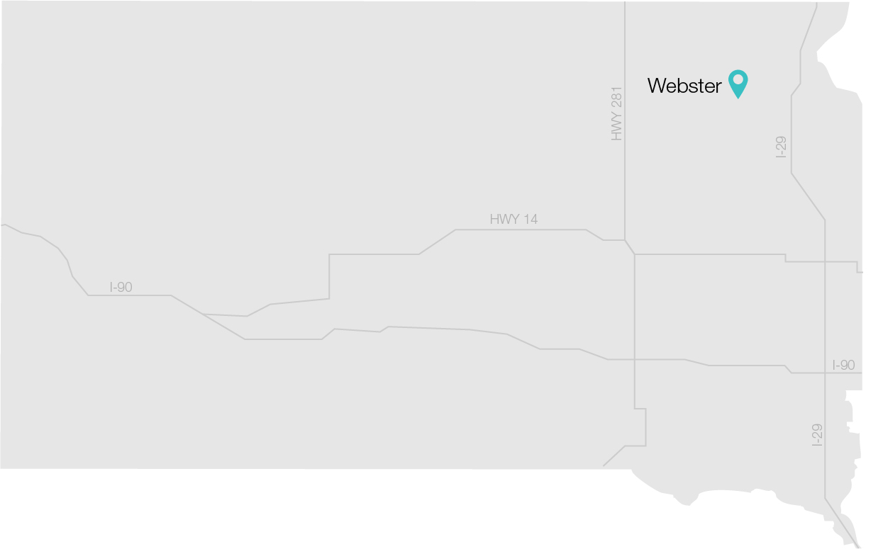 South Dakota map